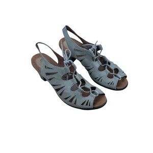 Cobb Hill By New Balance Women’s Heeled Sandals 9 M Adjustable Lace Brown Suede